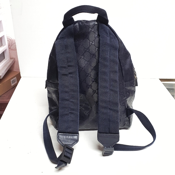 Gucci Monogram Classic Backpack Dark Navy Blue - Picture 5 of 16